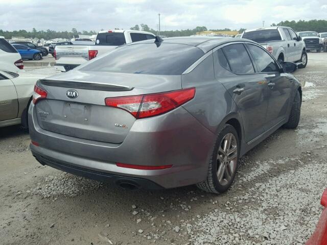 5XXGR4A61DG136933 - 2013 KIA OPTIMA SX SILVER photo 4