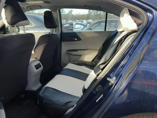 1HGCR2F76DA094843 - 2013 HONDA ACCORD EX BLUE photo 6