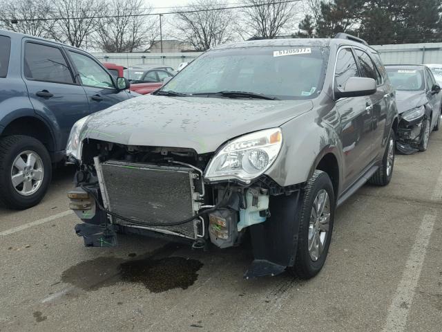 2CNALDEC5B6426052 - 2011 CHEVROLET EQUINOX LT BROWN photo 2