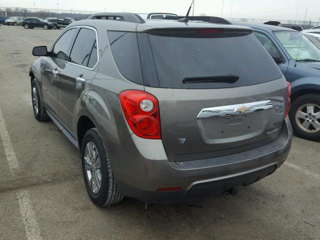 2CNALDEC5B6426052 - 2011 CHEVROLET EQUINOX LT BROWN photo 3