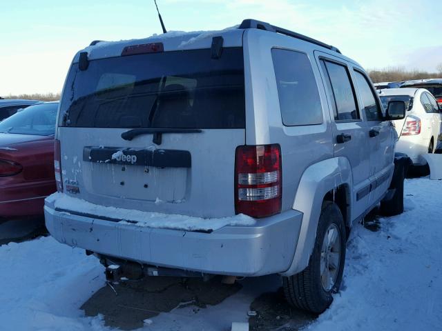 1J4PN2GK8BW505300 - 2011 JEEP LIBERTY SP SILVER photo 4