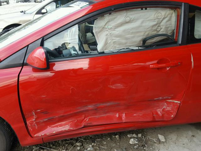 2HGFG12897H571752 - 2007 HONDA CIVIC EX RED photo 10