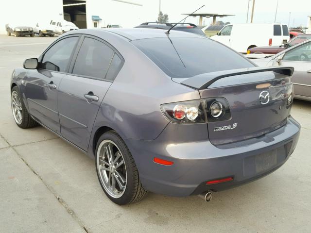 JM1BK32G981164271 - 2008 MAZDA 3 I GRAY photo 3