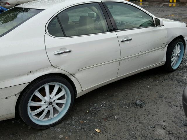 JTHBA30G855111795 - 2005 LEXUS ES 330 WHITE photo 9