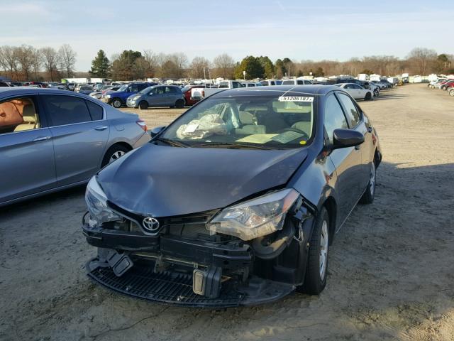 5YFBURHE6EP172676 - 2014 TOYOTA COROLLA L GRAY photo 2