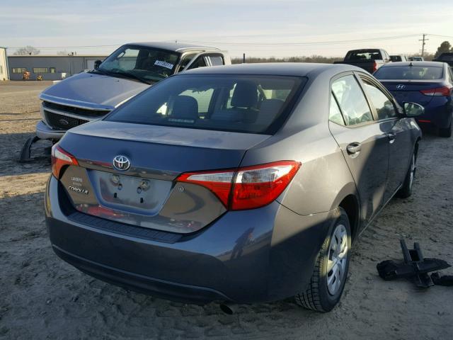 5YFBURHE6EP172676 - 2014 TOYOTA COROLLA L GRAY photo 4