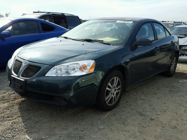 1G2ZG558264224262 - 2006 PONTIAC G6 SE1 GREEN photo 2