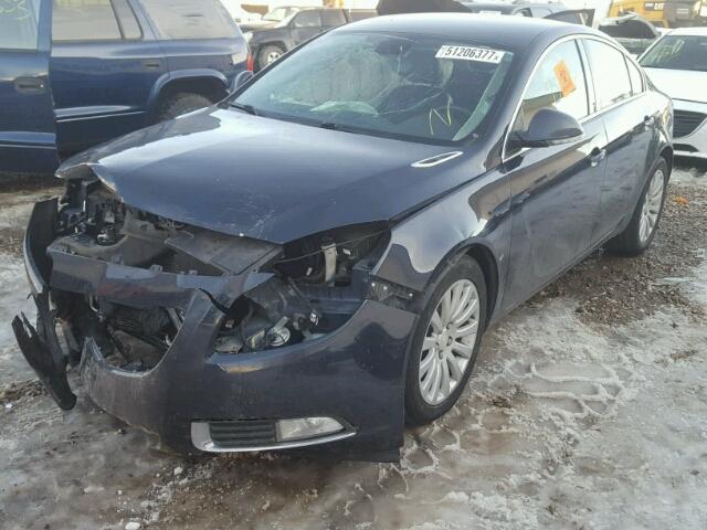 2G4GS5EV0D9177410 - 2013 BUICK REGAL PREM BLACK photo 2