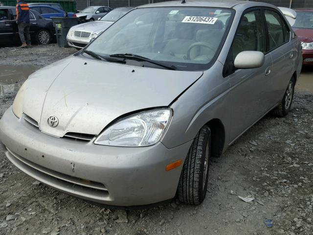 JT2BK18U520052784 - 2002 TOYOTA PRIUS SILVER photo 2