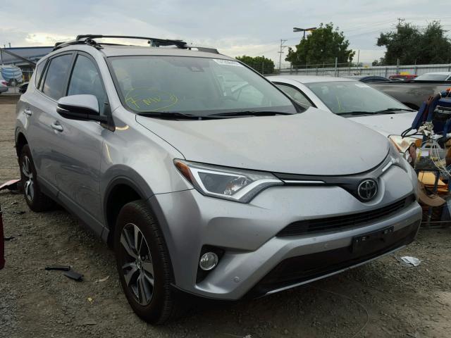 2T3WFREV6HW341301 - 2017 TOYOTA RAV4 XLE SILVER photo 1