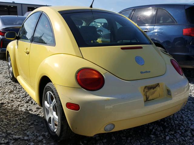 3VWCD31CX4M417301 - 2004 VOLKSWAGEN NEW BEETLE YELLOW photo 3