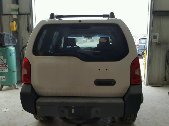 5N1AN08W85C656849 - 2005 NISSAN XTERRA OFF WHITE photo 9