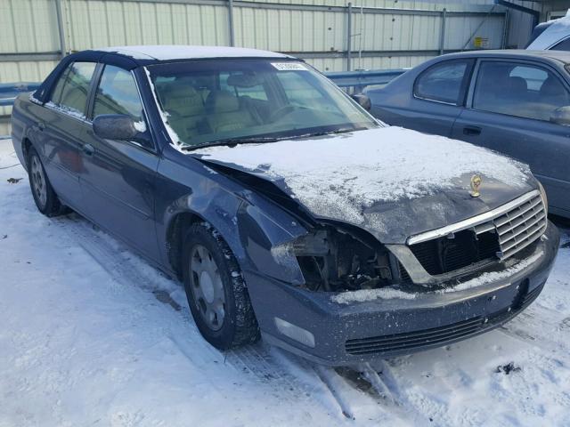 1G6KD54Y21U223888 - 2001 CADILLAC DEVILLE BLUE photo 1