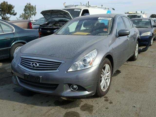 JN1CV6AR1BM410593 - 2011 INFINITI G37 GRAY photo 2