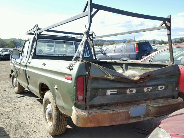 F25YRC59696 - 1975 FORD F-250 GREEN photo 3