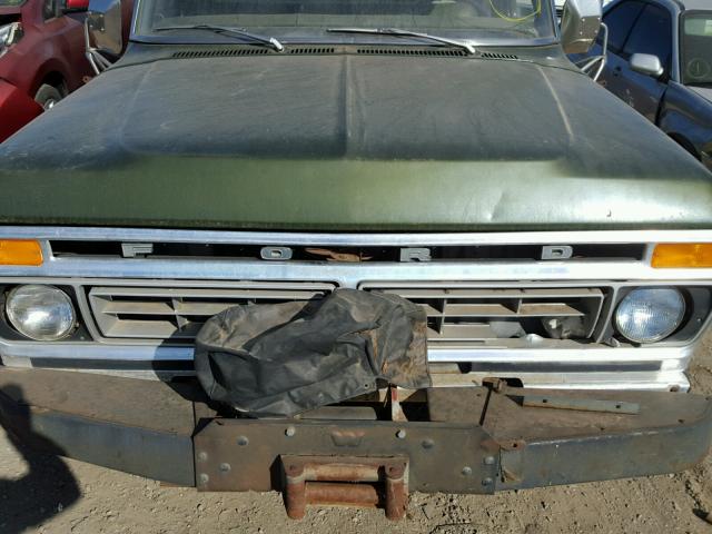 F25YRC59696 - 1975 FORD F-250 GREEN photo 7