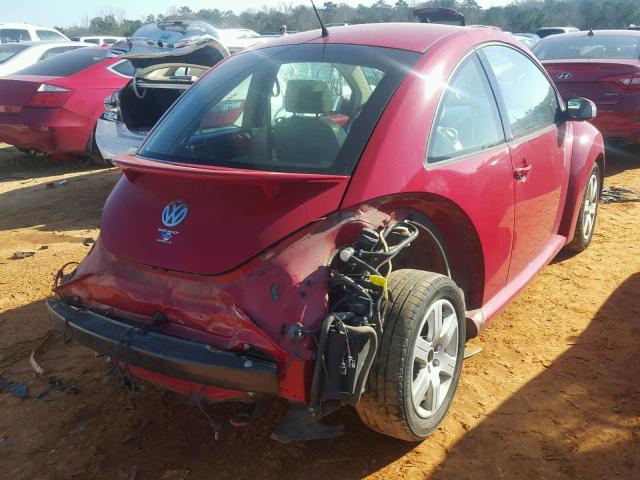3VWRW31C27M503808 - 2007 VOLKSWAGEN NEW BEETLE 红色 照片 4