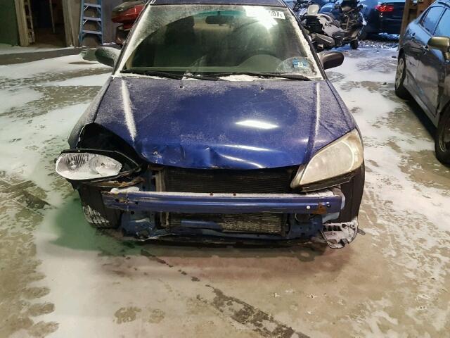 1HGES16325L008227 - 2005 HONDA CIVIC DX V BLUE photo 9