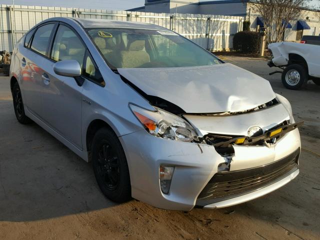 JTDKN3DU6D5606629 - 2013 TOYOTA PRIUS SILVER photo 1