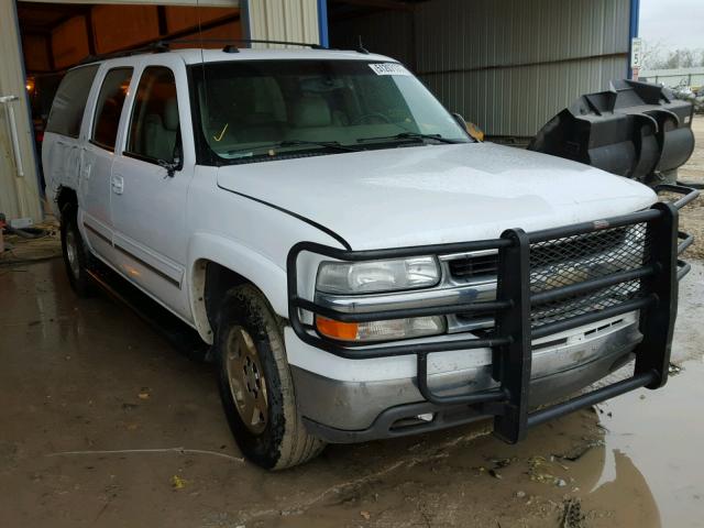 3GNEC16Z35G284307 - 2005 CHEVROLET SUBURBAN C WHITE photo 1