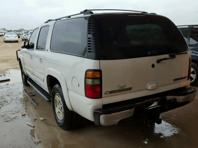 3GNEC16Z35G284307 - 2005 CHEVROLET SUBURBAN C WHITE photo 3