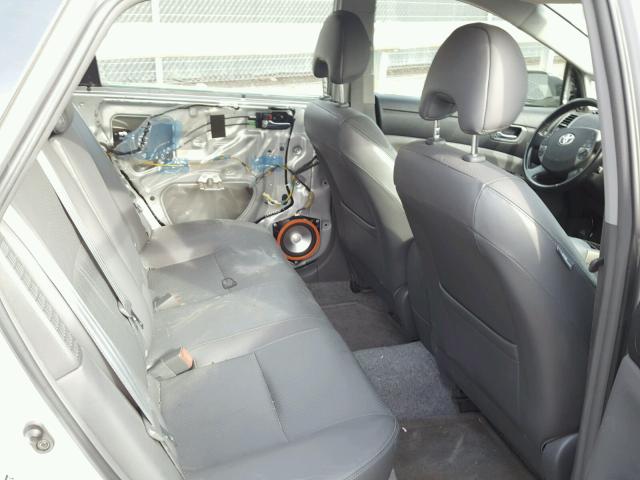 JTDKB20U897840212 - 2009 TOYOTA PRIUS SILVER photo 6