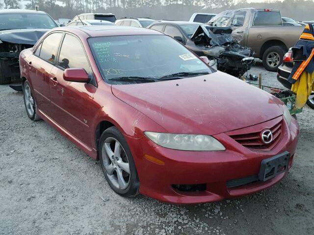 1YVHP80D155M34254 - 2005 MAZDA 6 S RED photo 1