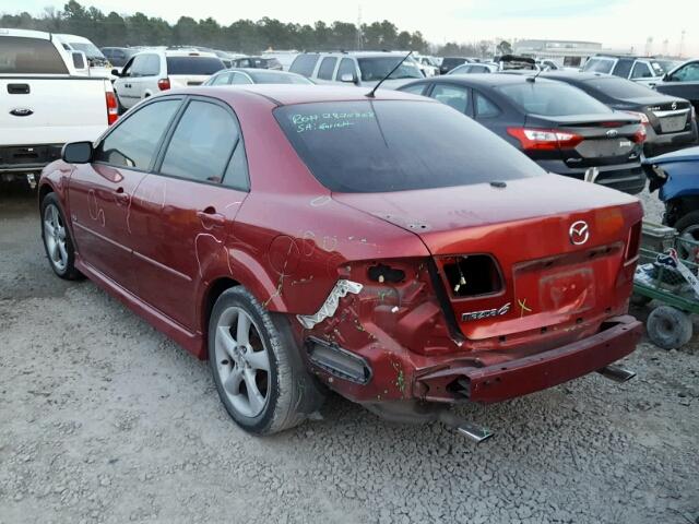 1YVHP80D155M34254 - 2005 MAZDA 6 S RED photo 3