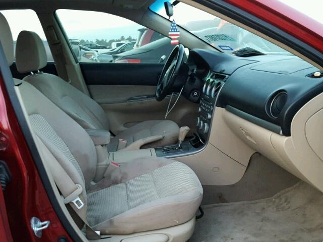 1YVHP80D155M34254 - 2005 MAZDA 6 S RED photo 5