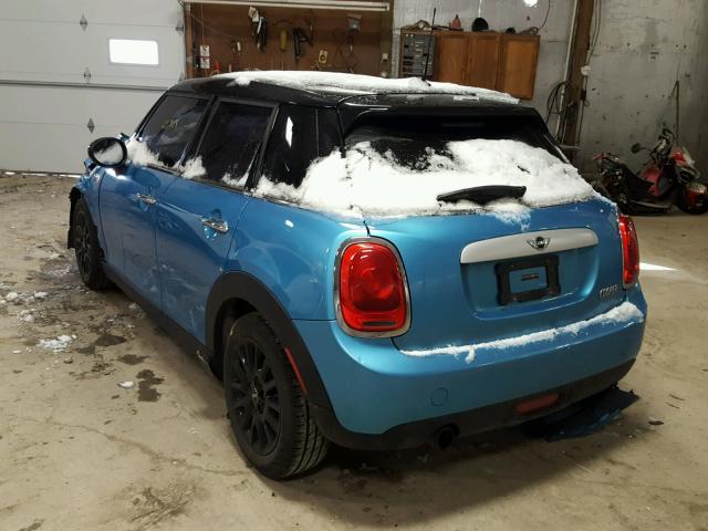 WMWXS5C51FT830018 - 2015 MINI COOPER BLUE photo 3