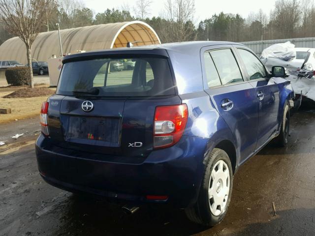 JTKKU10478J000663 - 2008 TOYOTA SCION XD BLUE photo 4