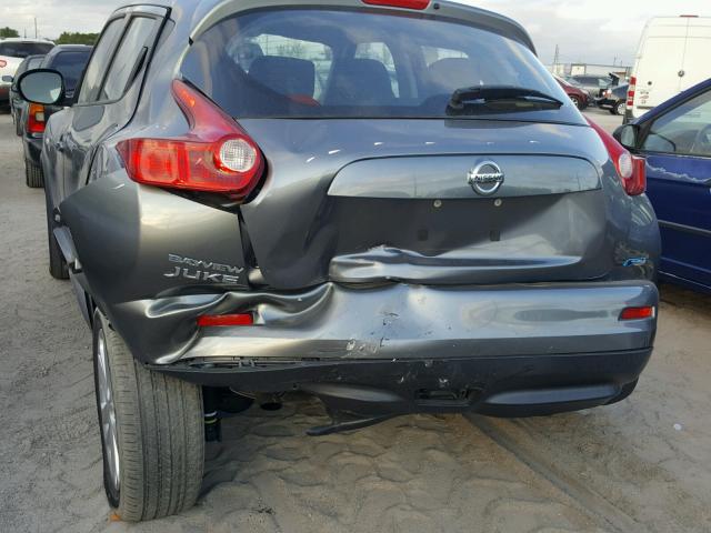 JN8AF5MR6ET359307 - 2014 NISSAN JUKE S GRAY photo 9