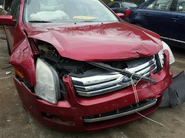 3FAHP01177R179899 - 2007 FORD FUSION SE RED photo 9