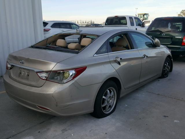 5NPEB4AC6BH080958 - 2011 HYUNDAI SONATA GLS GOLD photo 4