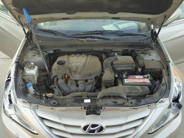 5NPEB4AC6BH080958 - 2011 HYUNDAI SONATA GLS GOLD photo 7