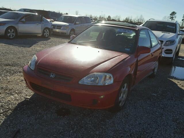 1HGEJ8241XL032662 - 1999 HONDA CIVIC EX RED photo 2