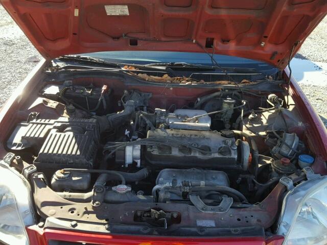 1HGEJ8241XL032662 - 1999 HONDA CIVIC EX RED photo 7