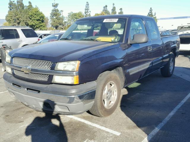 1GCEC19V55Z322279 - 2005 CHEVROLET SILVERADO BLUE photo 2