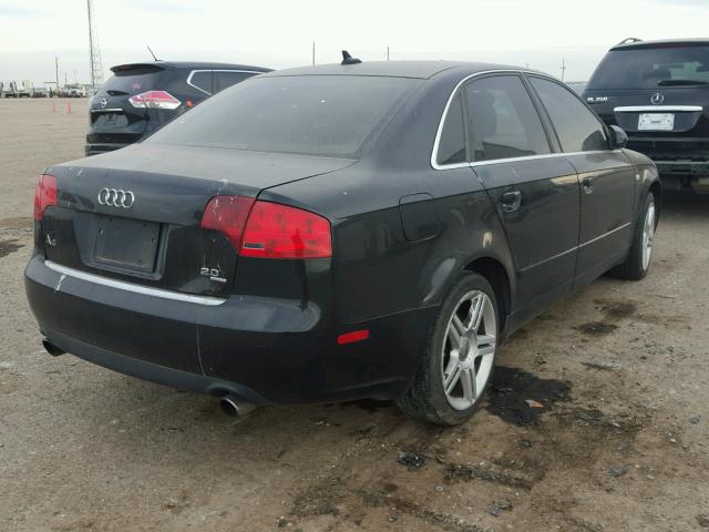 WAUDF78E27A179801 - 2007 AUDI A4 2.0T QU BLACK photo 4