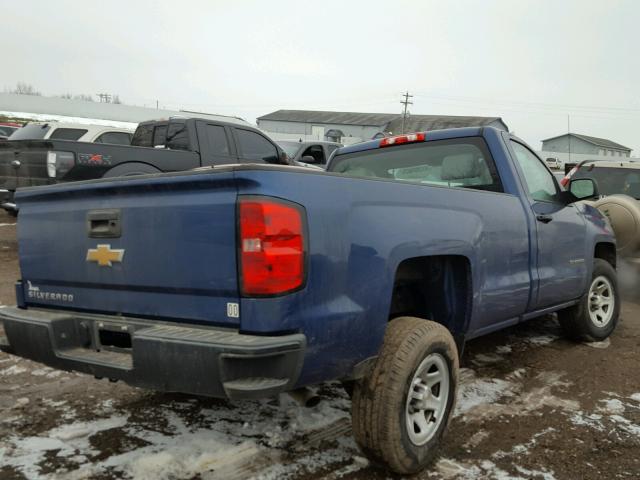 1GCNCPEH4FZ418098 - 2015 CHEVROLET SILVERADO BLUE photo 4