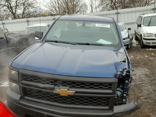 1GCNCPEH4FZ418098 - 2015 CHEVROLET SILVERADO BLUE photo 9