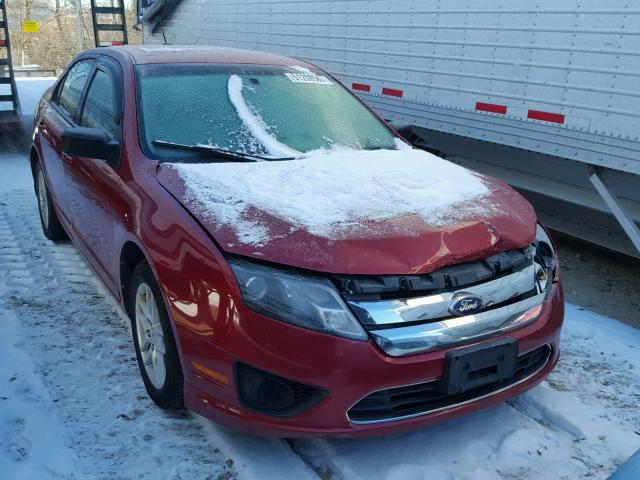 3FAHP0GA6AR176152 - 2010 FORD FUSION S RED photo 1