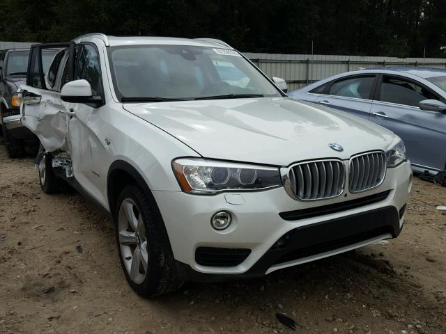 5UXWX7C54H0U40321 - 2017 BMW X3 XDRIVE3 WHITE photo 1