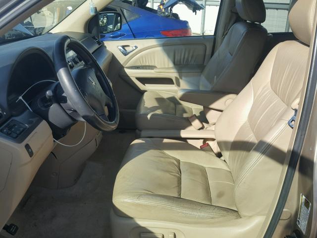 5FNRL38645B422502 - 2005 HONDA ODYSSEY EX BEIGE photo 5