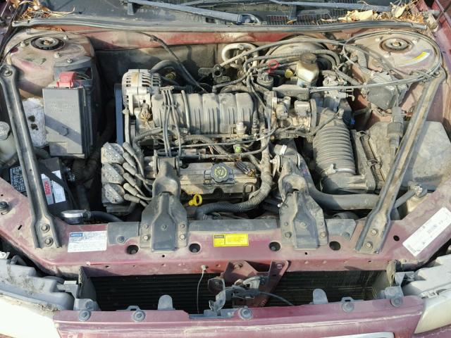 2G4WB52K1W1456842 - 1998 BUICK REGAL BURGUNDY photo 7