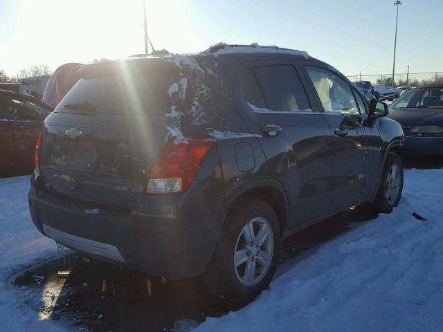 3GNCJLSB1GL273110 - 2016 CHEVROLET TRAX 1LT GRAY photo 4