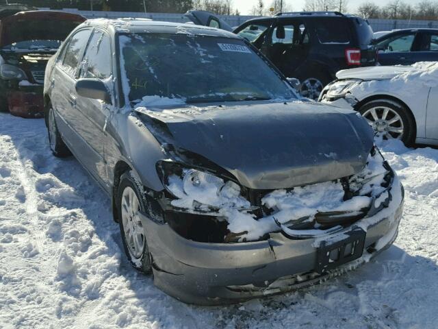 2HGES16665H037480 - 2005 HONDA CIVIC LX SILVER photo 1