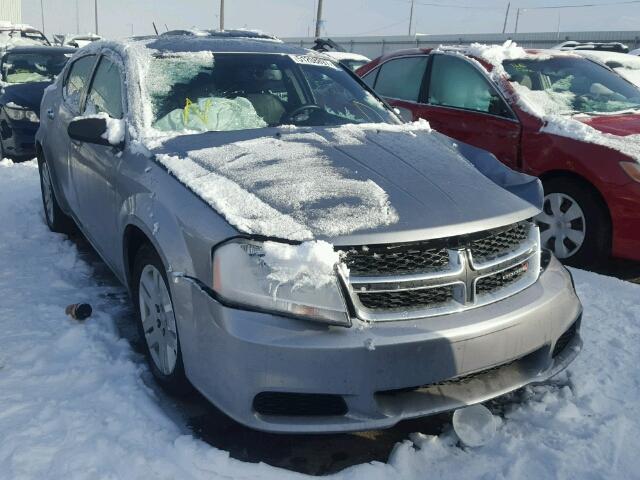 1C3CDZAB5DN676186 - 2013 DODGE AVENGER SE GRAY photo 1