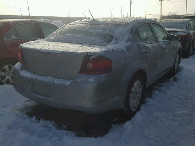 1C3CDZAB5DN676186 - 2013 DODGE AVENGER SE GRAY photo 4