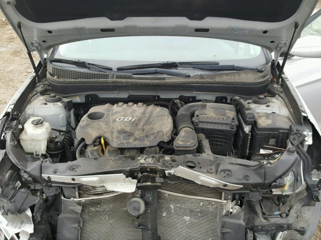 5NPEB4AC0DH555958 - 2013 HYUNDAI SONATA GLS SILVER photo 7